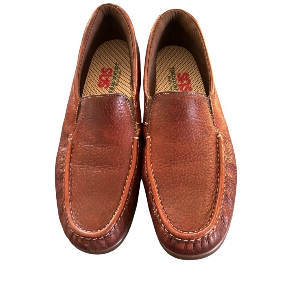 SAS Twin Loafer Women's Sz 12 N Brown Leather Tripad Comfort Soft Step Slip On